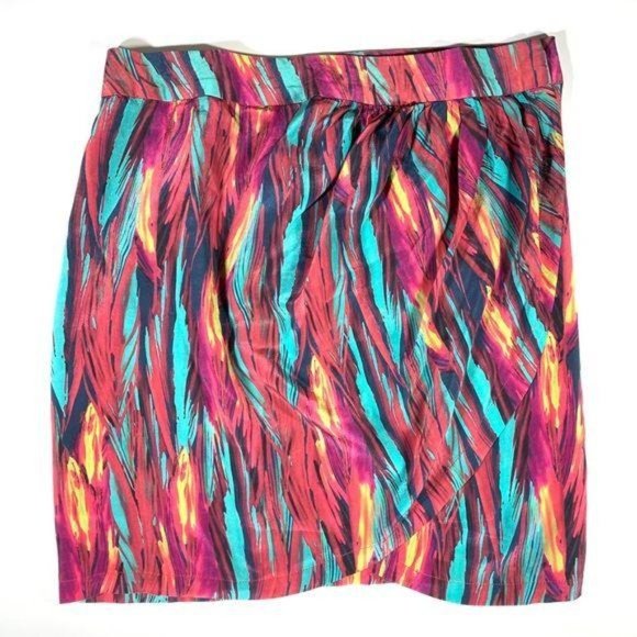 VIX Paula Hermanny Napo Bia Tulip Wrap Silk Skirt Cover-Up Beach Swim Va… - Picture 8 of 8